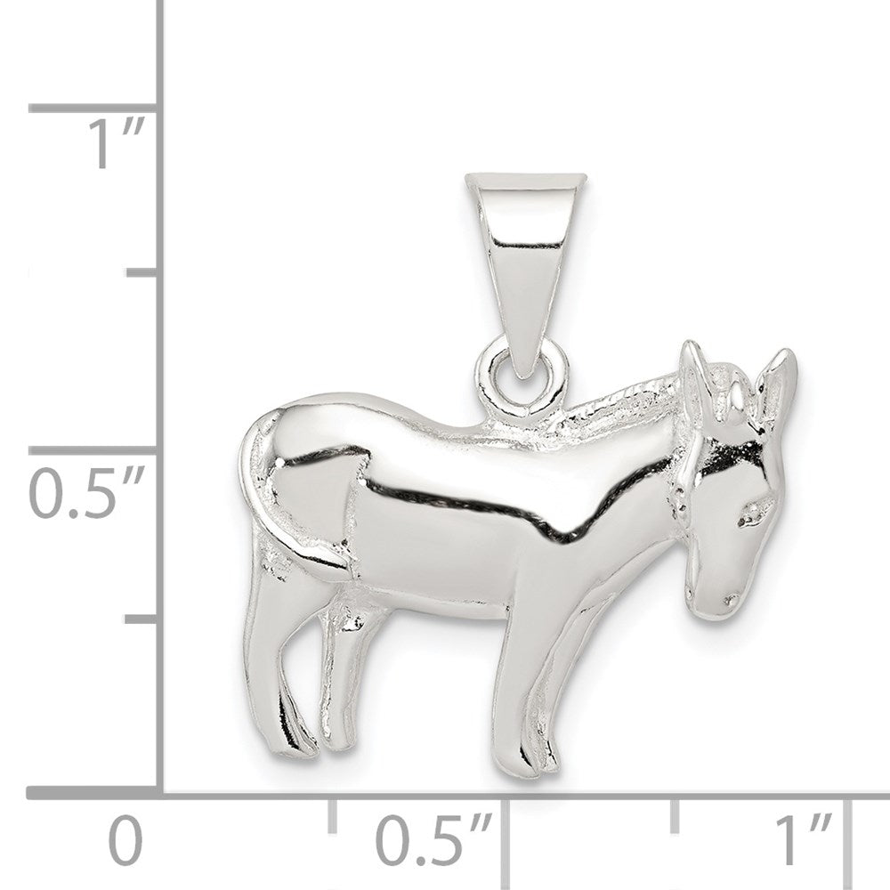 Sterling Silver Donkey Pendant QC4127