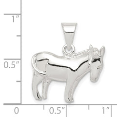 Sterling Silver Donkey Pendant QC4127