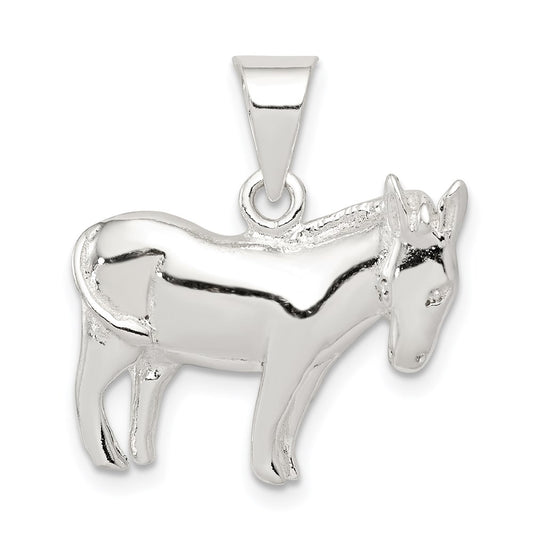 Sterling Silver Donkey Pendant QC4127