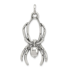 Sterling Silver Antiqued Spider Pendant QC4134