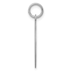 Sterling Silver Rhodium-plated Brocaded Letter K Initial Charm QC4162K