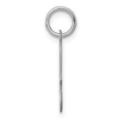 Sterling Silver Rhodium-plated Stamped Letter A Initial Charm QC4163A