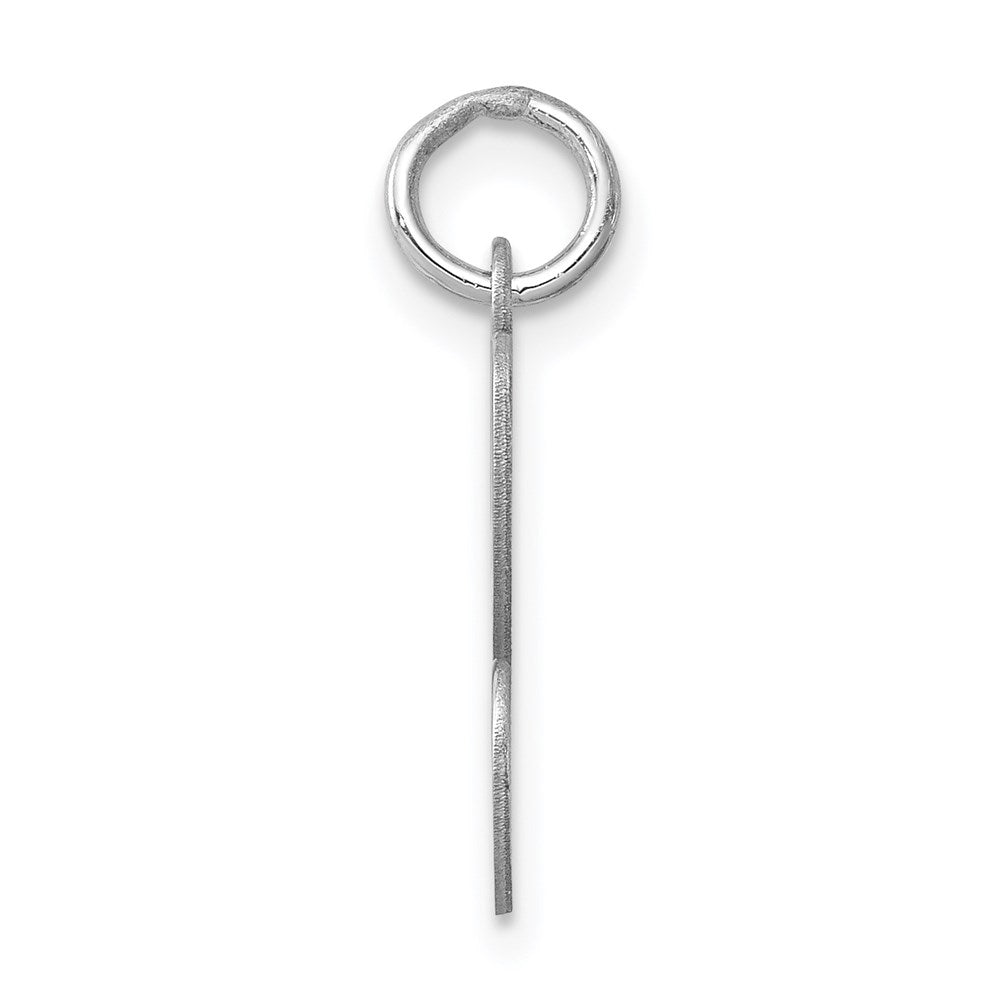 Sterling Silver Rhodium-plated Stamped Letter C Initial Charm QC4163C