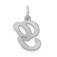Sterling Silver Rhodium-plated Stamped Letter G Initial Charm QC4163G