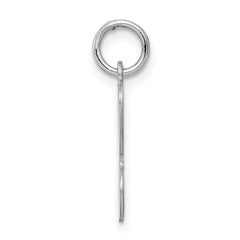 Sterling Silver Rhodium-plated Stamped Letter H Initial Charm QC4163H