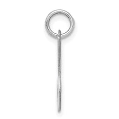 Sterling Silver Rhodium-plated Stamped Letter J Initial Charm QC4163J