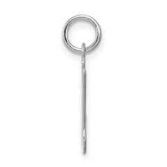 Sterling Silver Rhodium-plated Stamped Letter M Initial Charm QC4163M