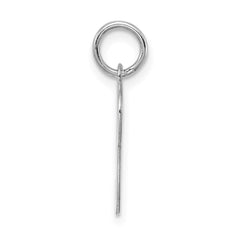 Sterling Silver Rhodium-plated Stamped Letter P Initial Charm QC4163P