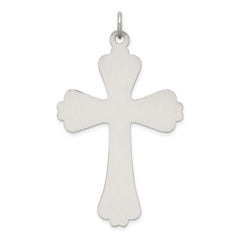 Sterling Silver Antiqued Cross Charm QC434