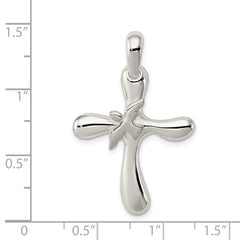 Sterling Silver Dove Cross Pendant QC4348
