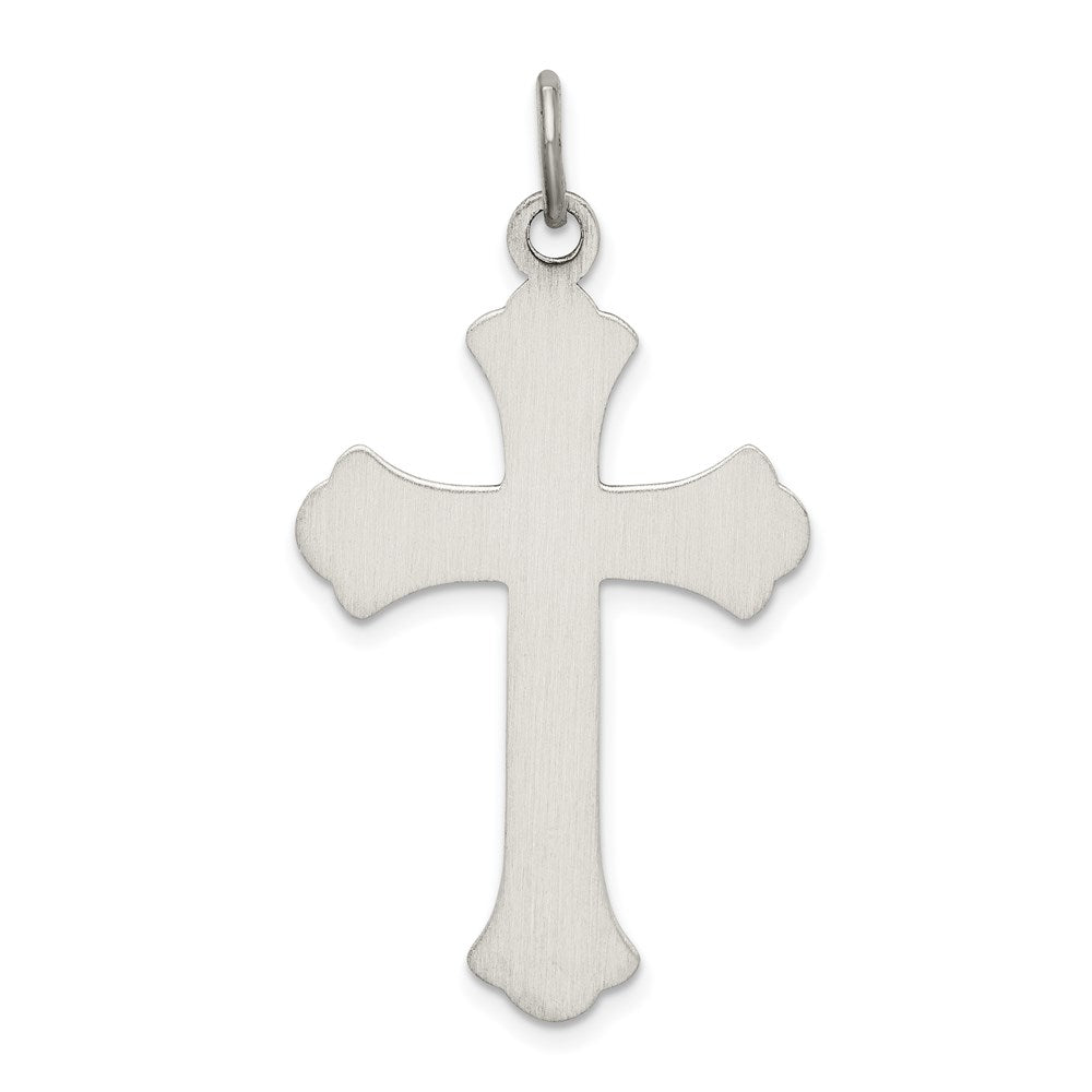 Sterling Silver Antiqued Cross Pendant QC436