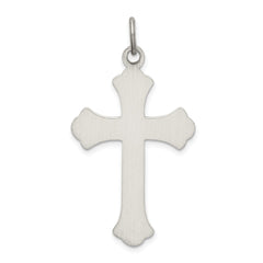 Sterling Silver Antiqued Cross Pendant QC436