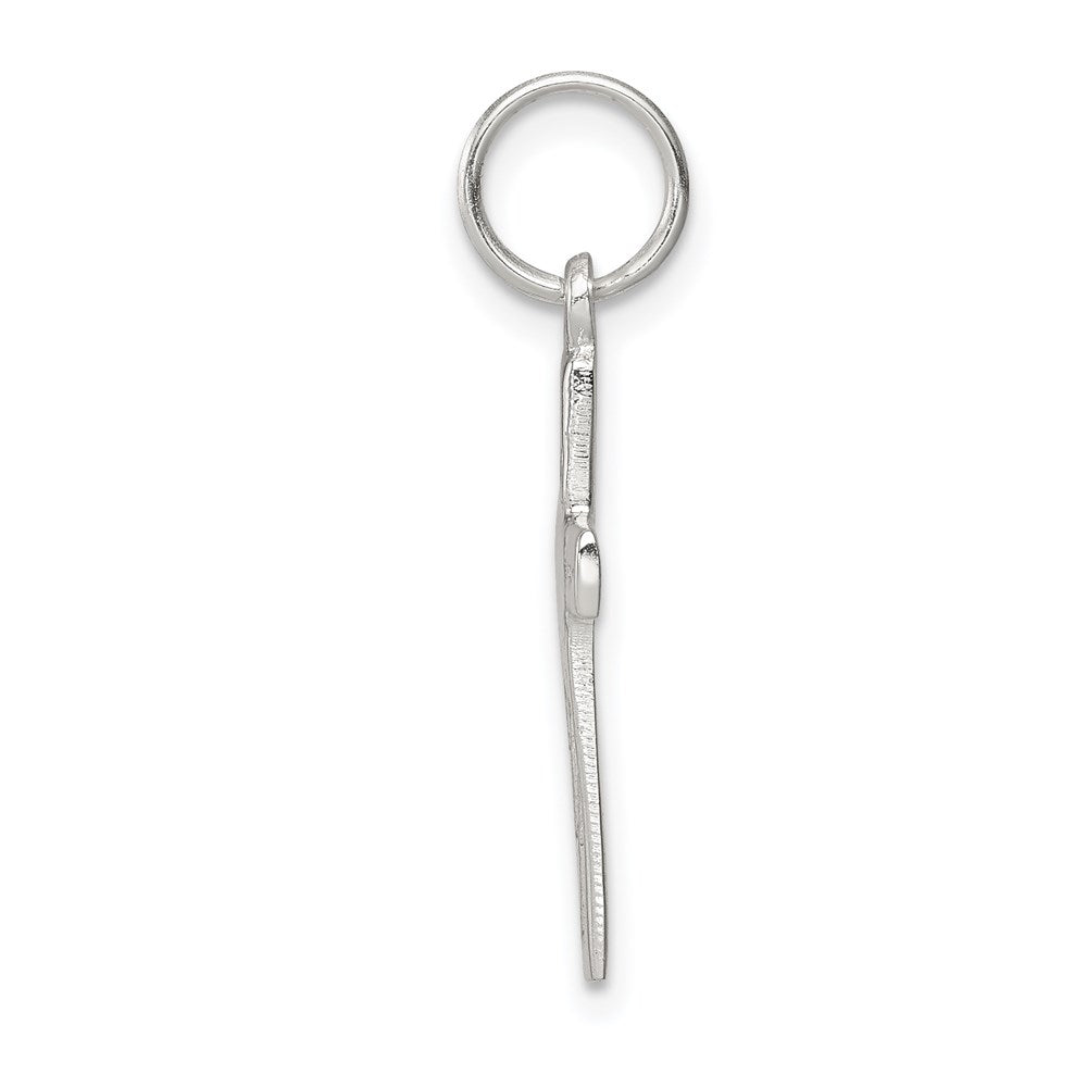 Sterling Silver Rhodium-plated Latin Cross Charm QC4367