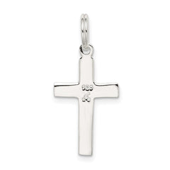 Sterling Silver Rhodium-plated Latin Cross Charm QC4367
