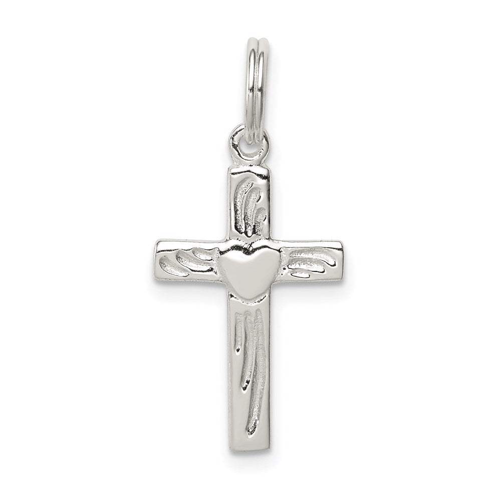 Sterling Silver Rhodium-plated Latin Cross Charm QC4367