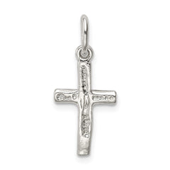 Sterling Silver Small Crucifix Charm QC4369