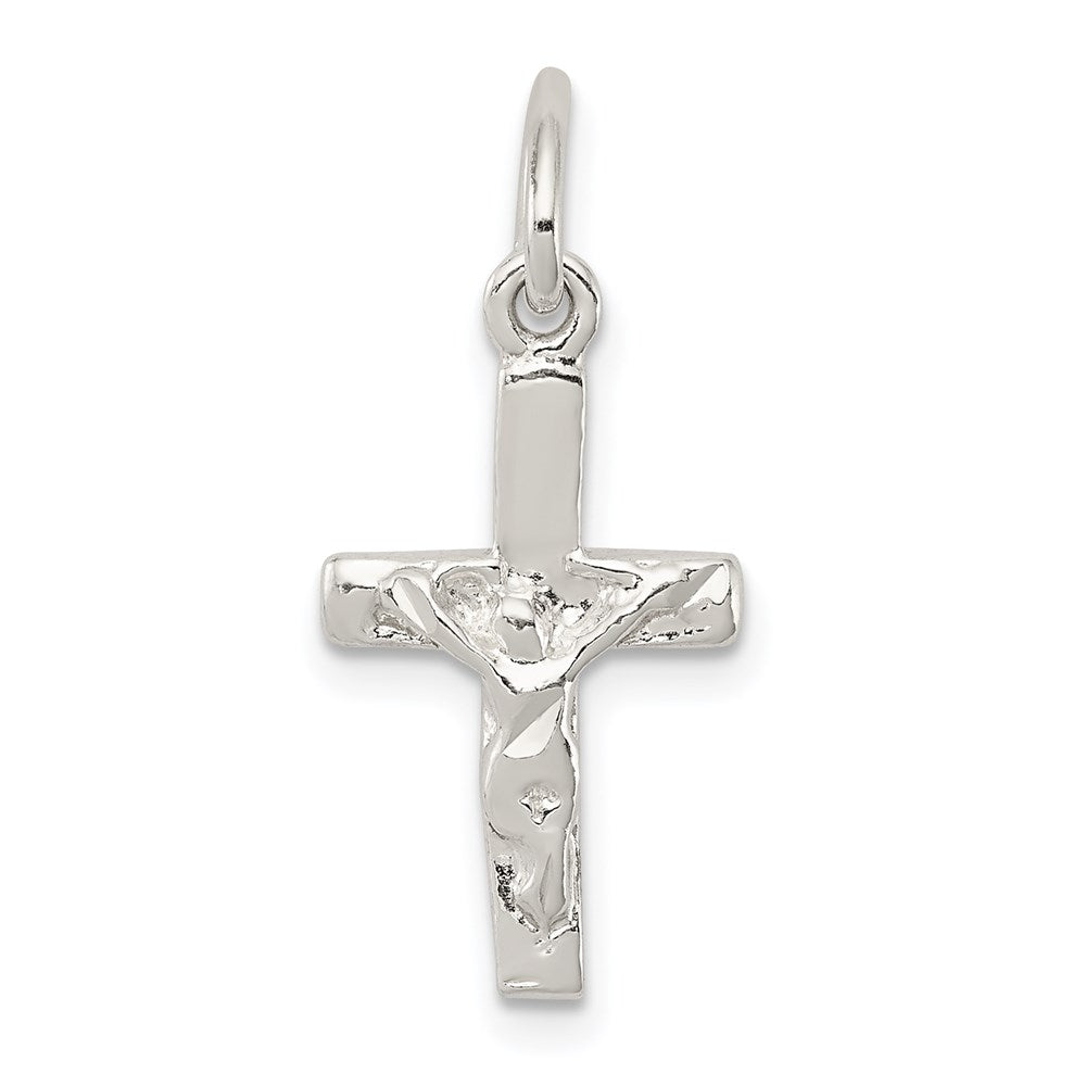 Sterling Silver Small Crucifix Charm QC4369