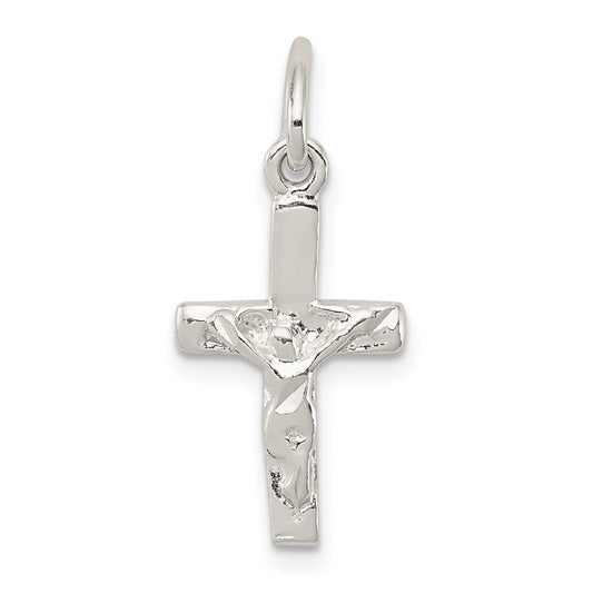 Sterling Silver Small Crucifix Charm QC4369