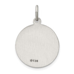 Sterling Silver Antiqued St. Christopher Medal QC439