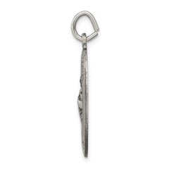 Sterling Silver Antiqued Saint Jude Thaddeus Medal QC442