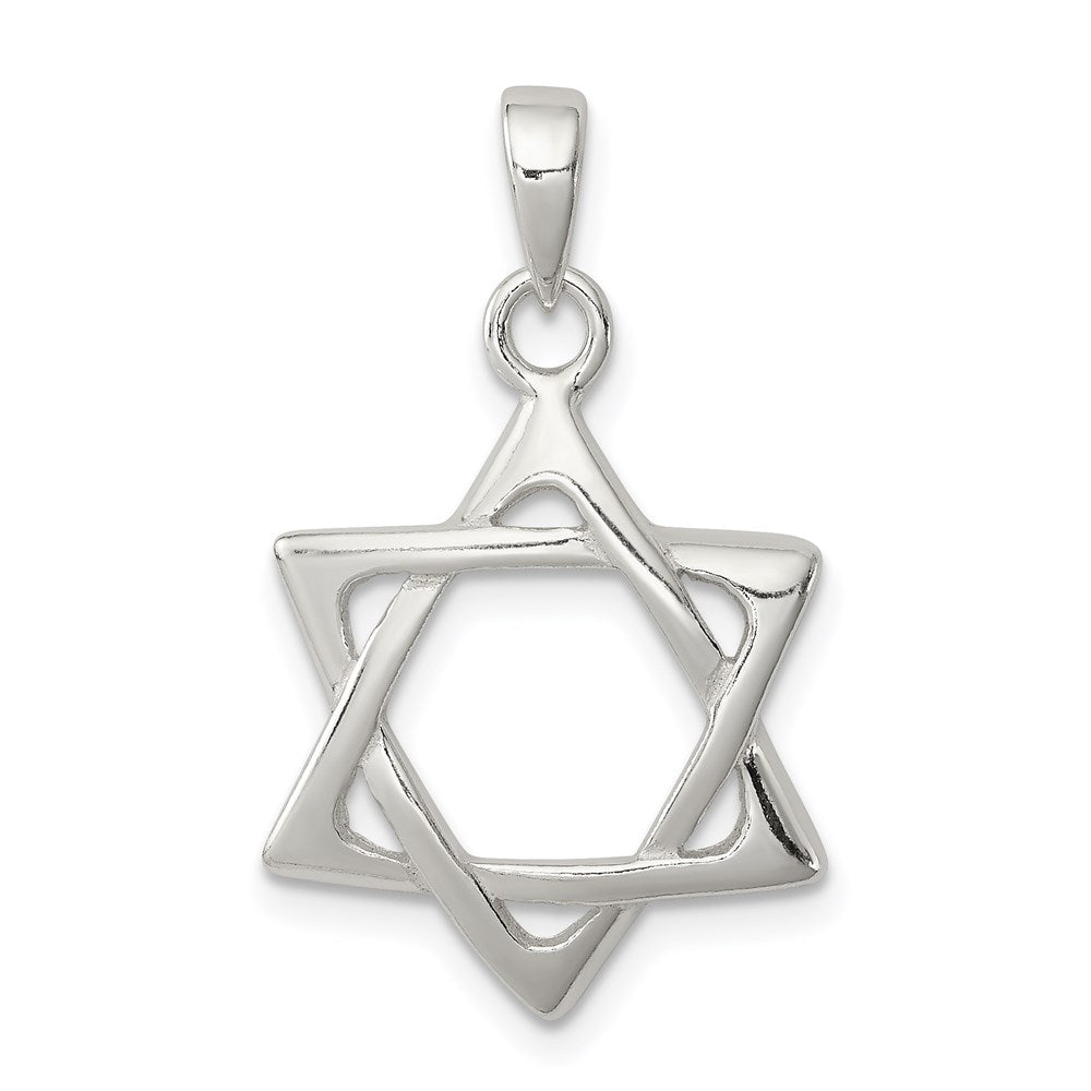 Sterling Silver Star of David Pendant QC4437