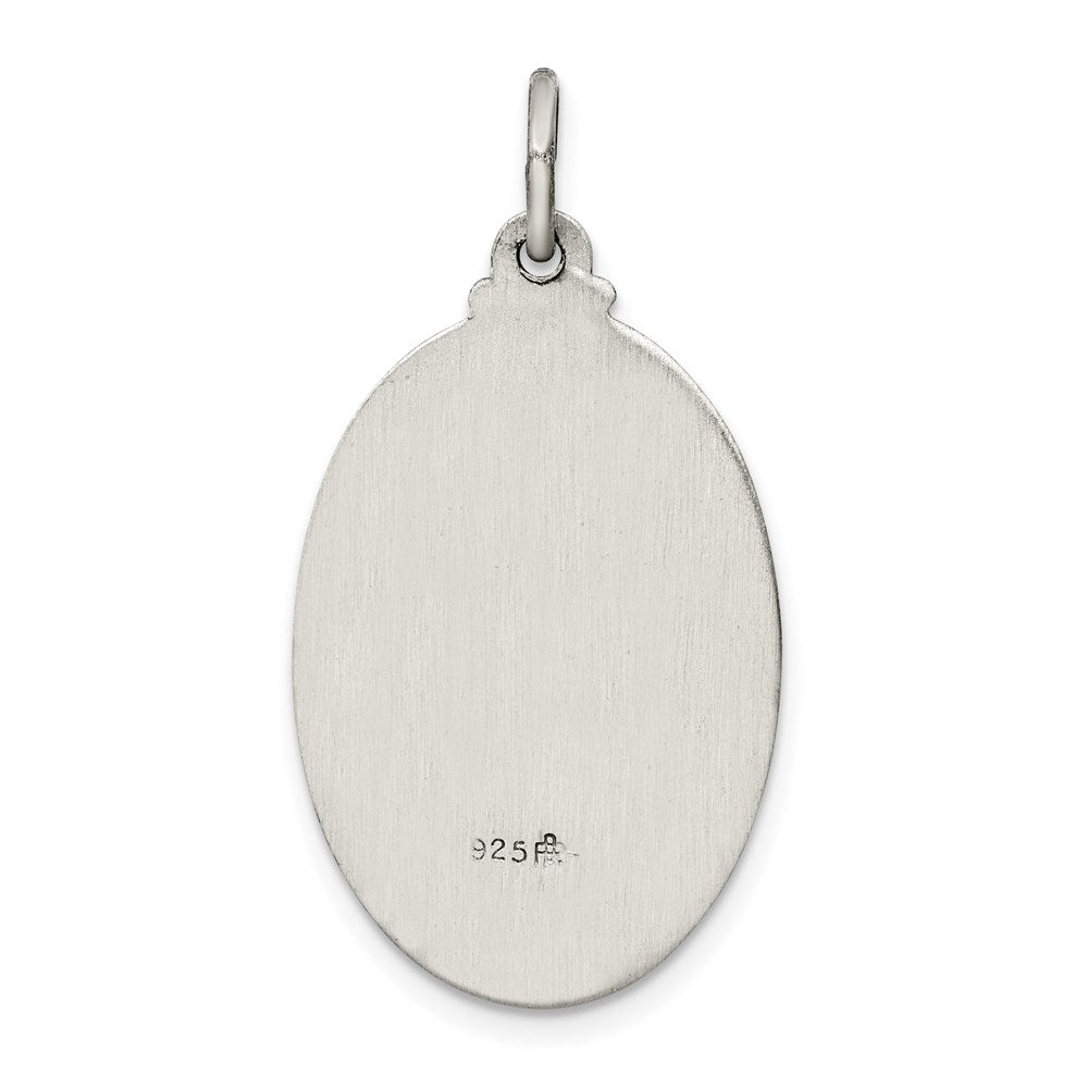 Sterling Silver Antiqued Saint Anthony Medal QC444