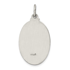 Sterling Silver Antiqued Saint Anthony Medal QC444