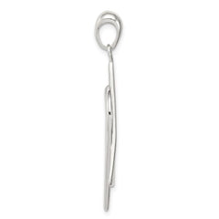 Sterling Silver Star of David Heart Pendant QC4440