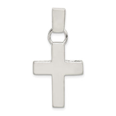 Sterling Silver Hammered Latin Cross Pendant QC4452