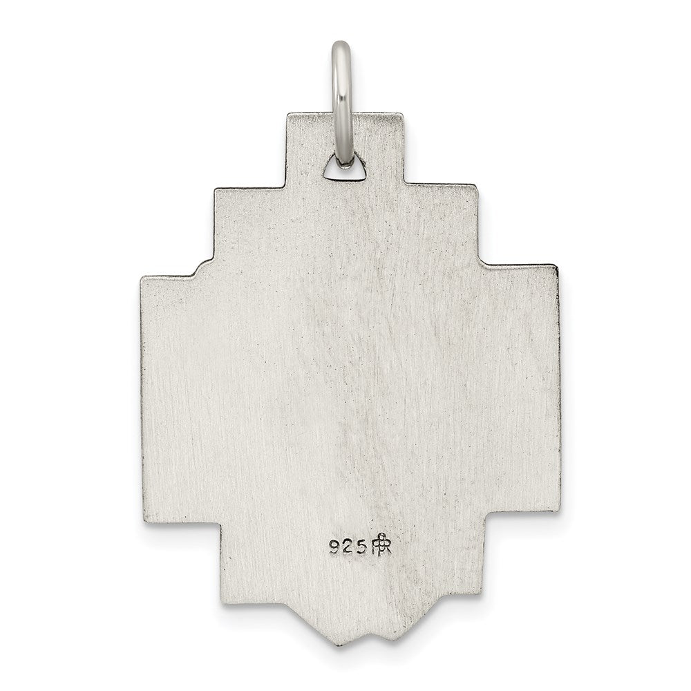 Sterling Silver Antiqued Ecce Homo Medal QC448