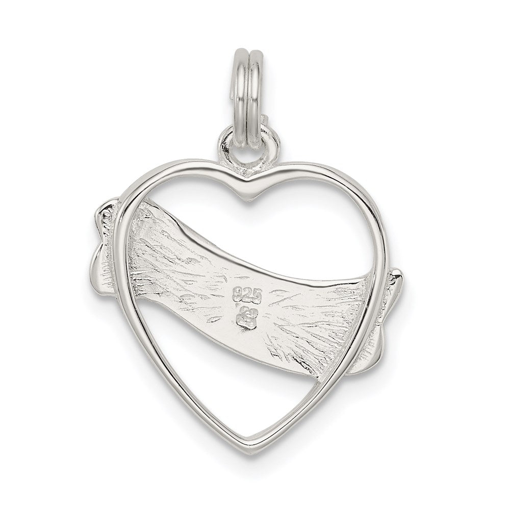 Sterling Silver Heart Charm QC4567