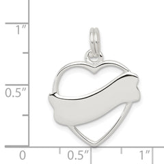 Sterling Silver Heart Charm QC4567