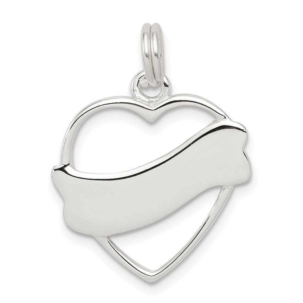 Sterling Silver Heart Charm QC4567