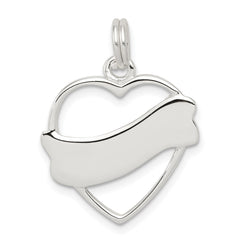 Sterling Silver Heart Charm QC4567