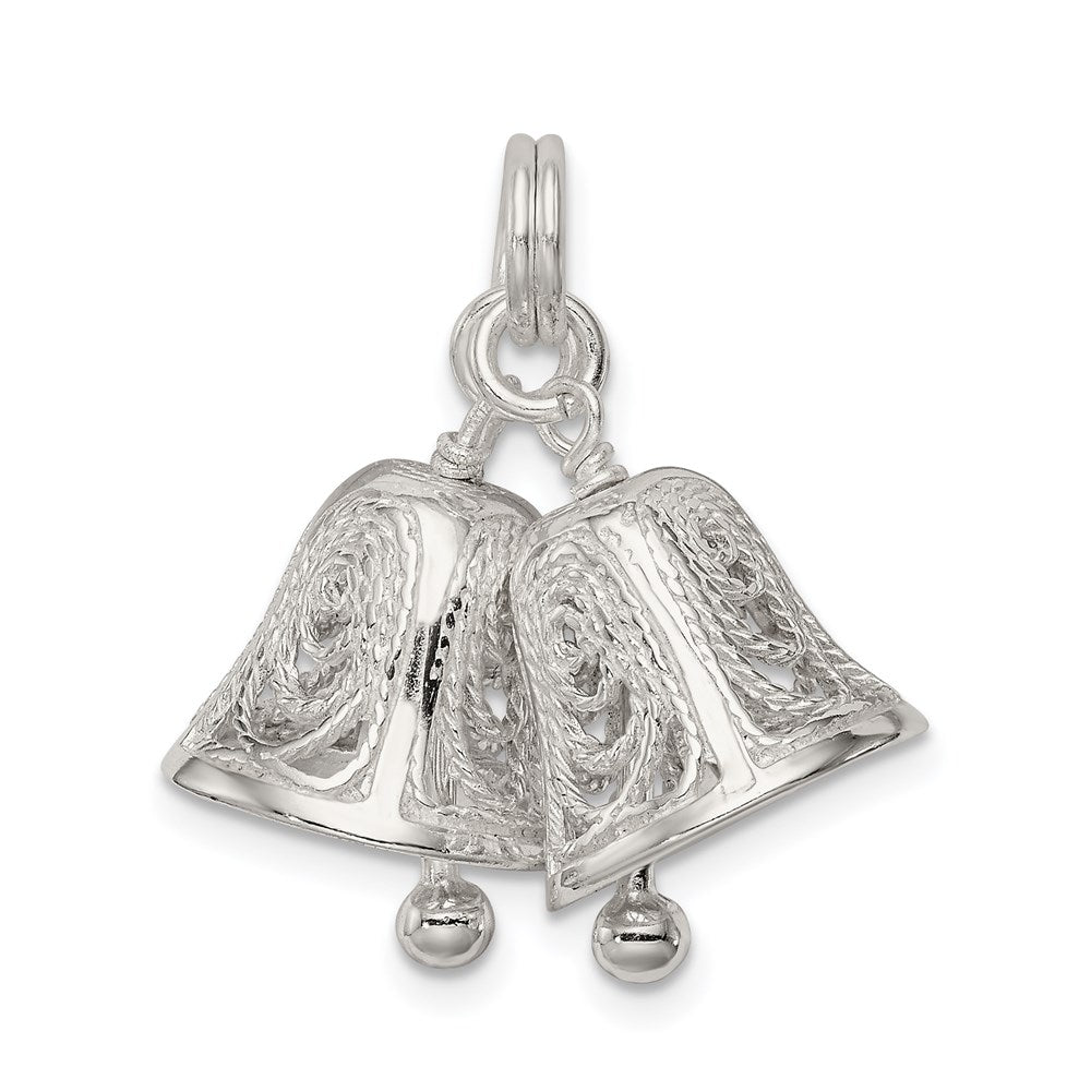 Sterling Silver Bells Charm QC4573