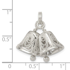 Sterling Silver Bells Charm QC4573