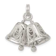 Sterling Silver Bells Charm QC4573