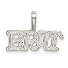 Sterling Silver Brat Pendant QC4596