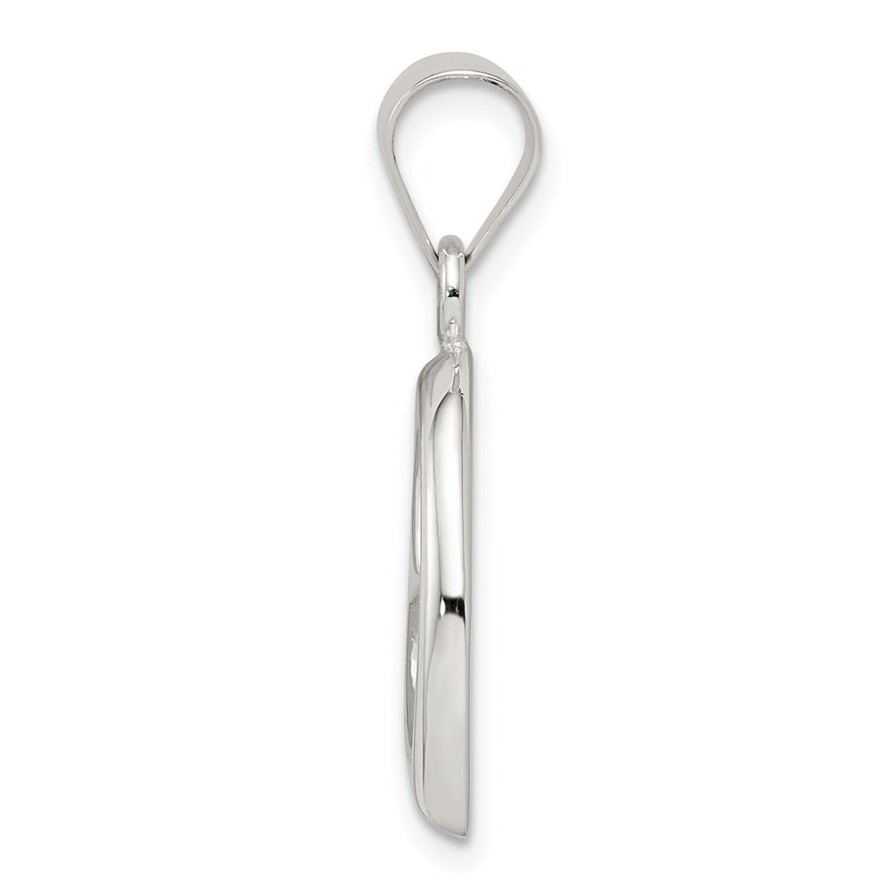 Sterling Silver Heart Pendant QC4601