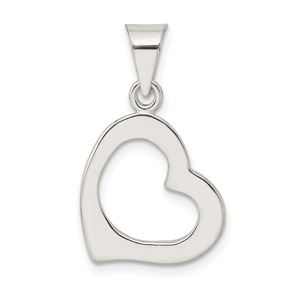 Sterling Silver Heart Pendant QC4601