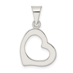 Sterling Silver Heart Pendant QC4601