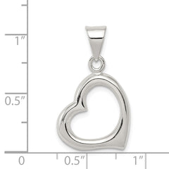Sterling Silver Heart Pendant QC4601