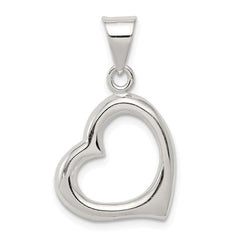 Sterling Silver Heart Pendant QC4601