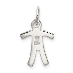 Sterling Silver Boy Charm QC4628