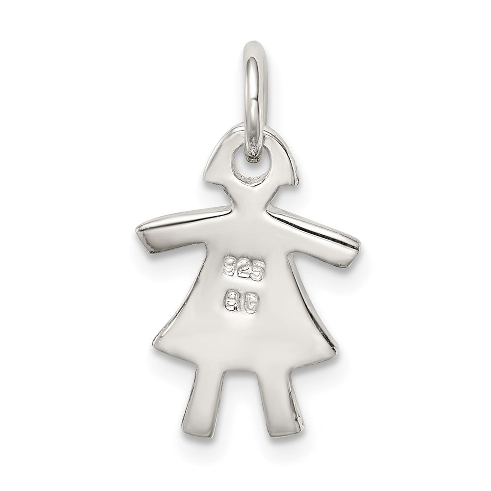 Sterling Silver Girl Charm QC4629