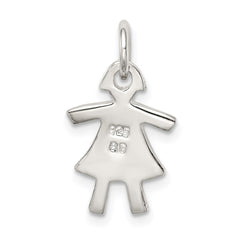 Sterling Silver Girl Charm QC4629