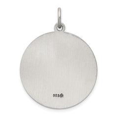 Sterling Silver Antiqued Saint Florian Medal QC464