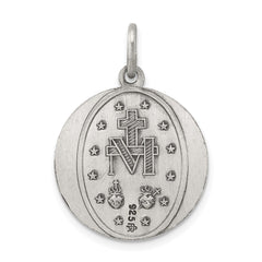 Sterling Silver Antiqued Miraculous Medal QC468