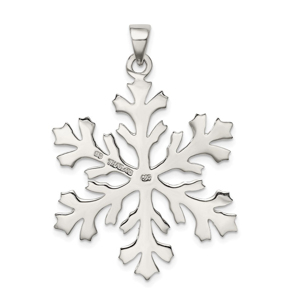 Sterling Silver Snowflake Pendant QC4754