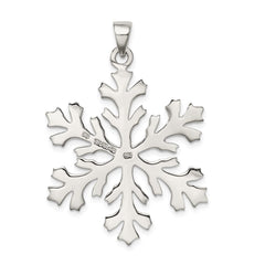 Sterling Silver Snowflake Pendant QC4754